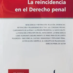 La reincidencia en el Derecho penal Gimenez -