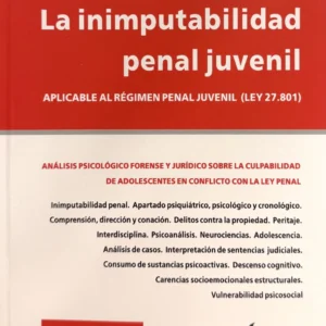 La inimputabilidad penal juvenil Schweizer.