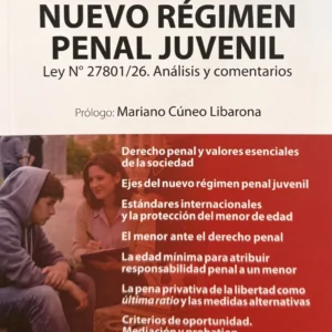 NUEVO REGIMEN PENAL JUVENIL Jorge Eduardo Buompadre
